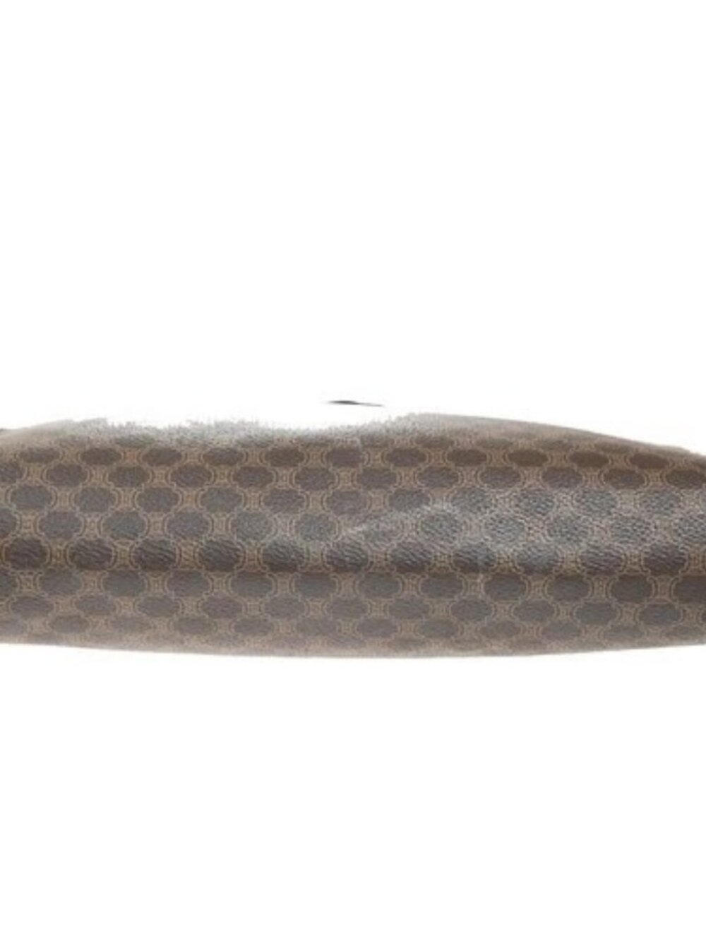 CELINE Logo Macadam Pattern Clutch Hand Bag PVC Leather Brown Italy 09MA406 - Picture 6 of 14